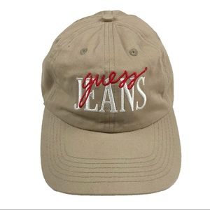 GUESS JEANS BEIGE DAD HAT